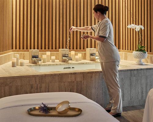 Spa treatment room